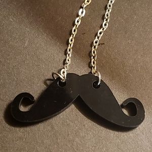 Mustache necklace